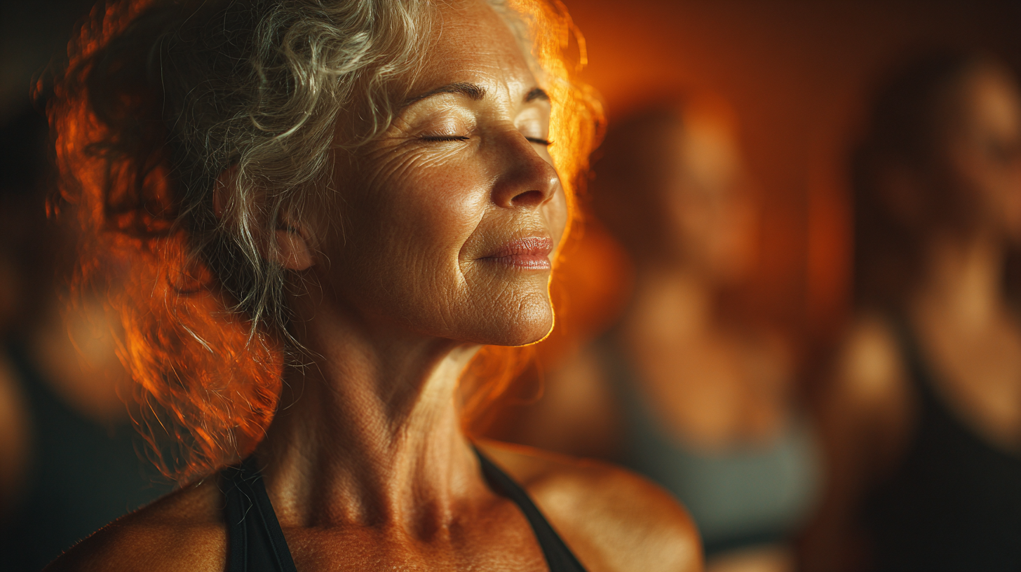 Seniori practicând mișcare creativă și dans terapeutic